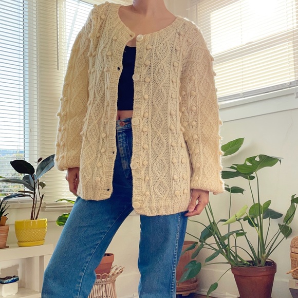 American Vintage Sweaters - Vintage pom pom cardigan